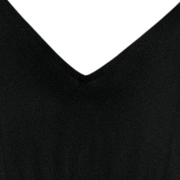 Anybody Women's Sz M Cozy Knit Luxe Tank Jumpsuit w/Flutter Detail Black A397124 - Picture 4 of 5